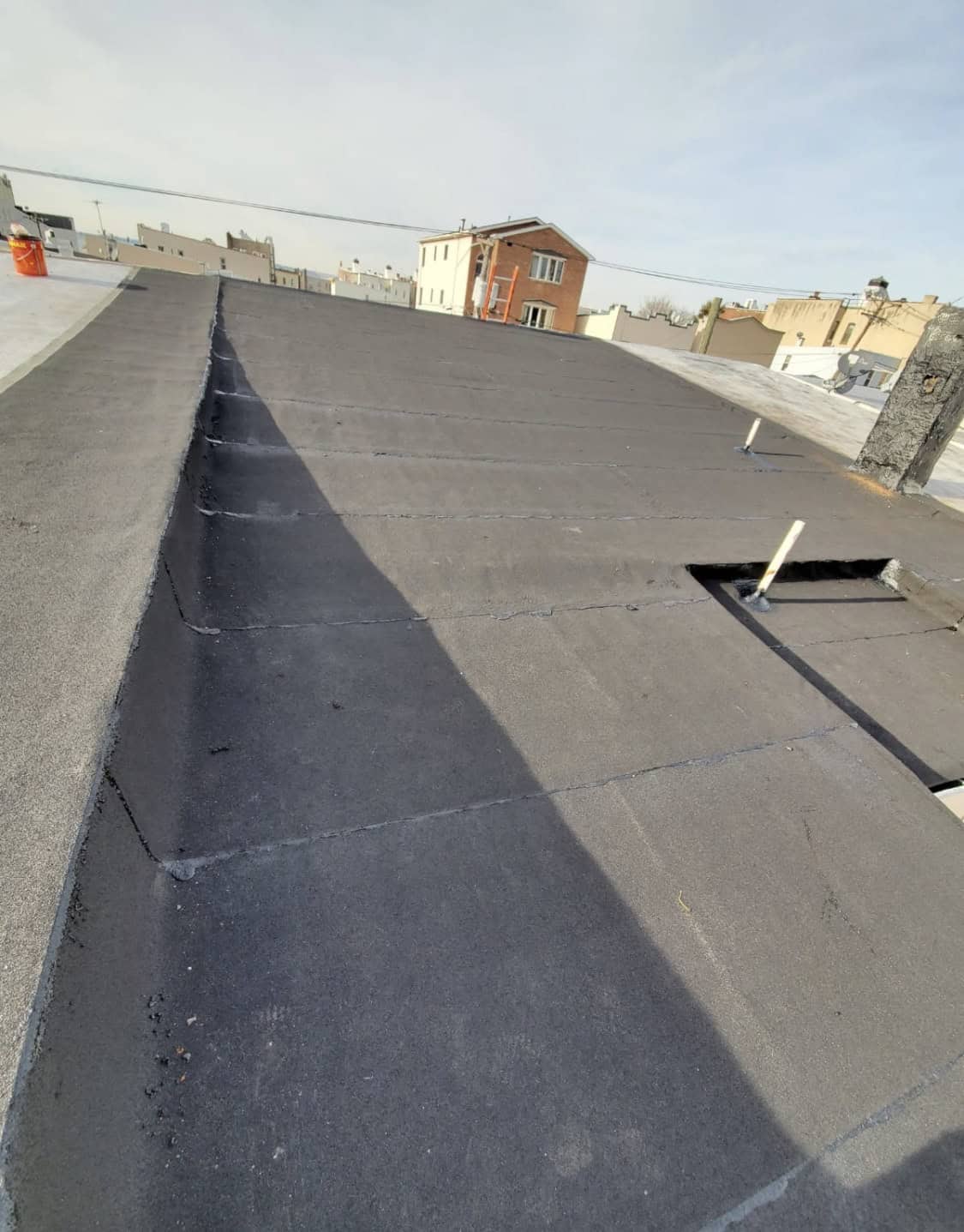 Flat roof by Gaby Roofing in Hoboken, NJ