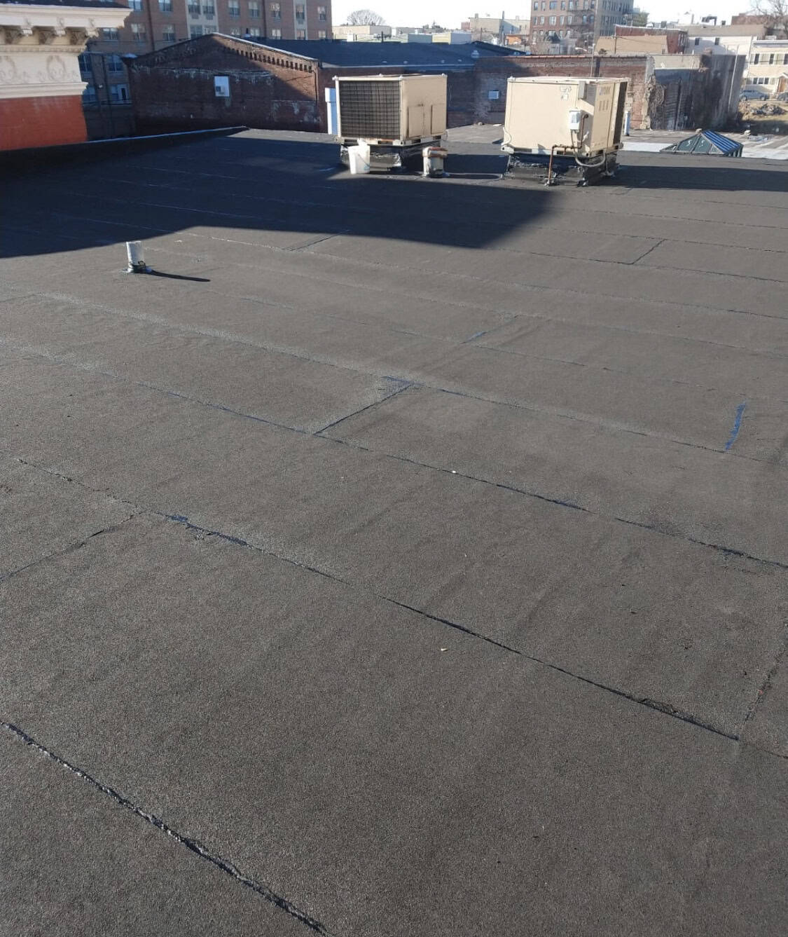 Flat roof by Gaby Roofing in Union City, NJ