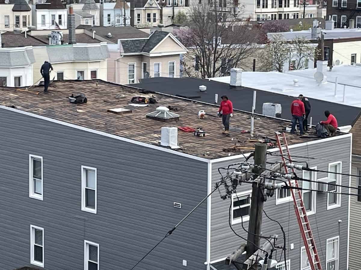 Torch down flat roof in Union City, NJ — Gaby Roofing Flat Roof Specialist