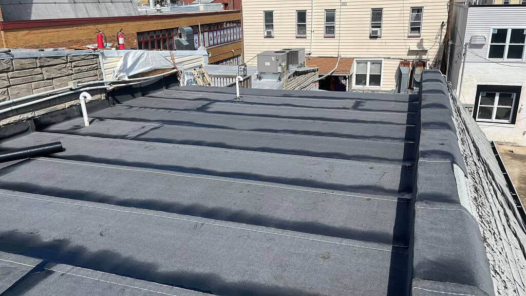 Roofing project by Gaby Roofing in North Bergen, NJ