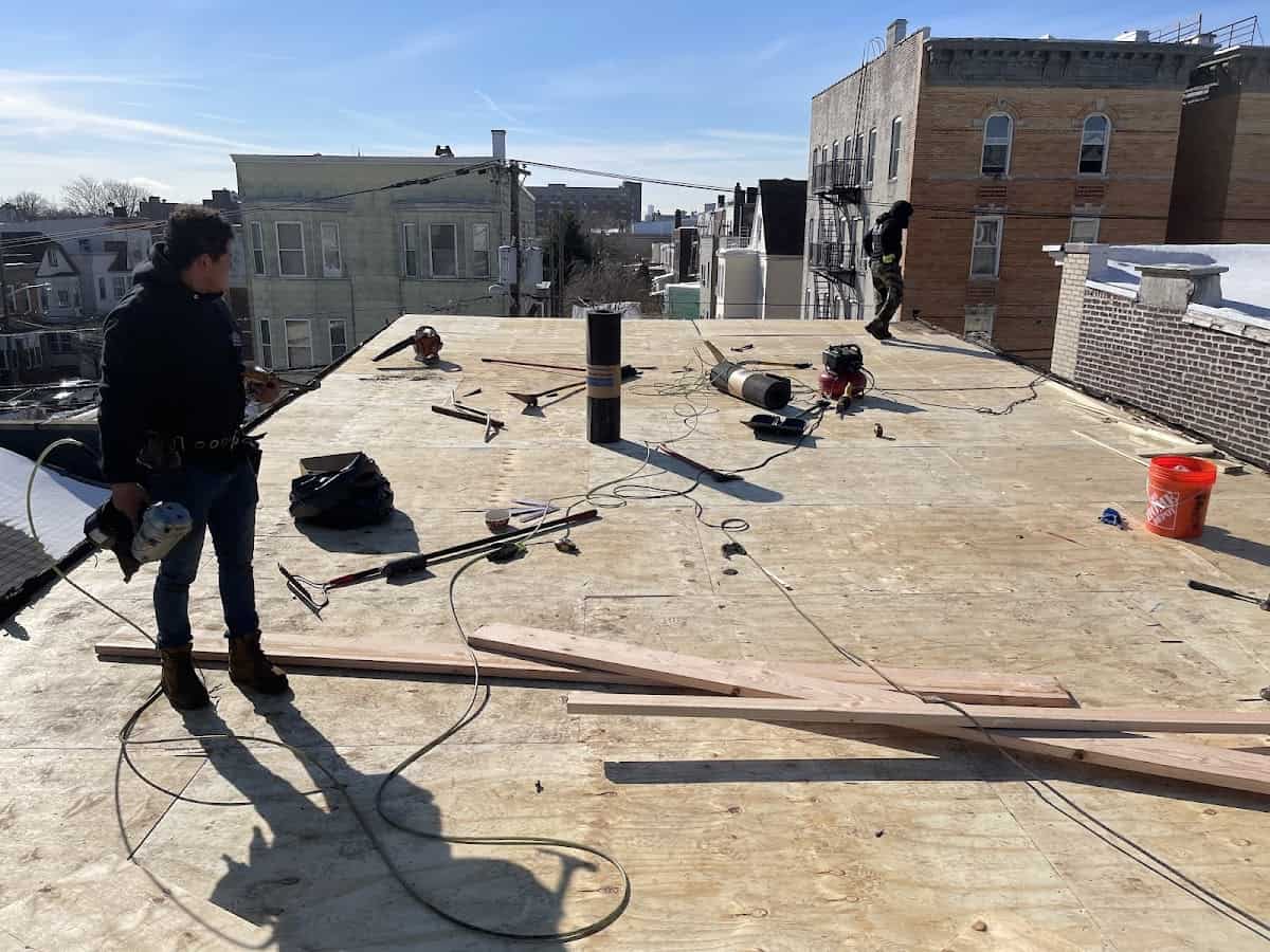 Roofing project by Gaby Roofing in North Bergen, NJ