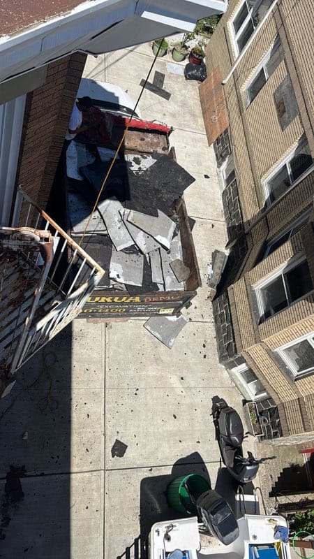 Roofing project by Gaby Roofing in North Bergen, NJ