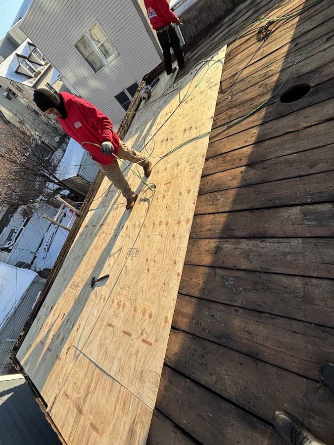 Roofing project by Gaby Roofing in North Bergen, NJ