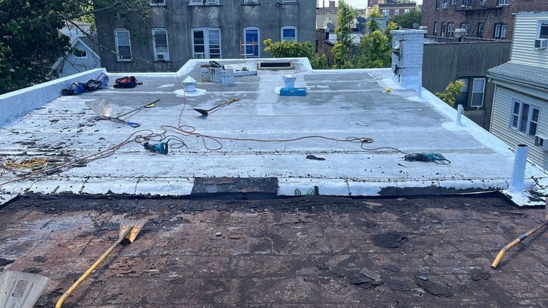 Roofing project by Gaby Roofing in West New York, NJ