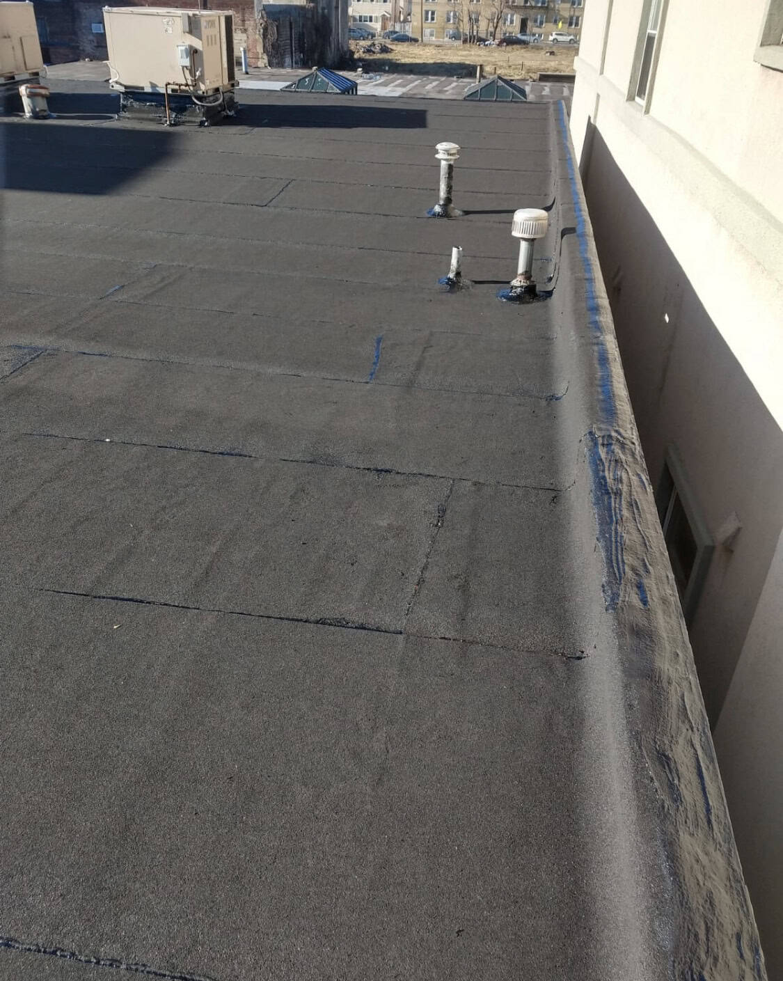 Flat roof by Gaby Roofing in West New York, NJ