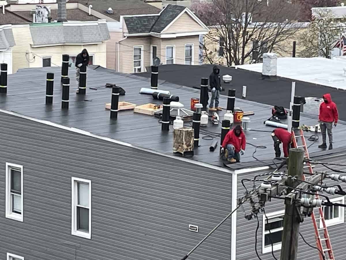 Torch down flat roof in Union City, NJ — Gaby Roofing Flat Roof Specialist