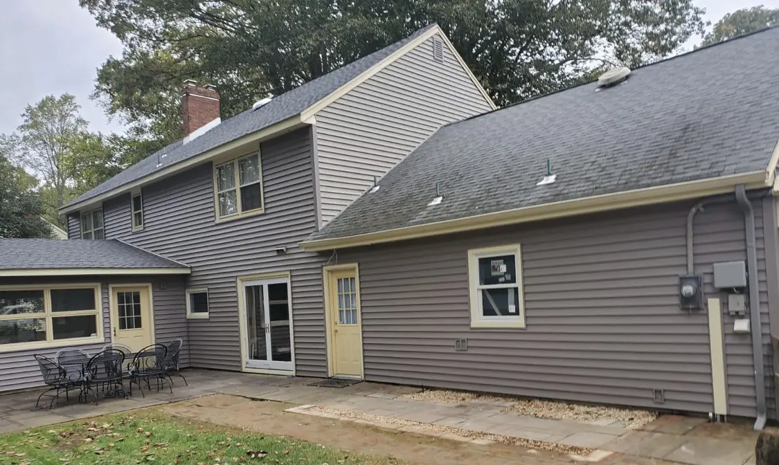 Shingle and exterior siding job done for customer in Bergen County